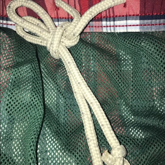 Chaps Red & Blue Plaid Lined Swimsuit Size XXL - Picture 5 of 8